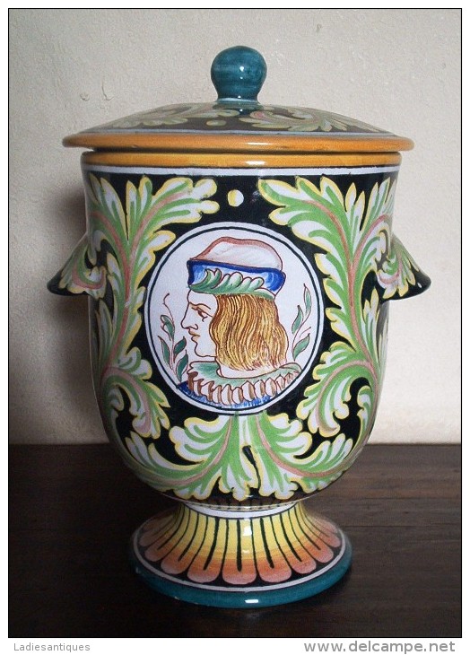 Gualdo Tadino Lidded Jar - Pot - Récipient Avec Couvercle - DI 1429 - Gualdo (ITA)
