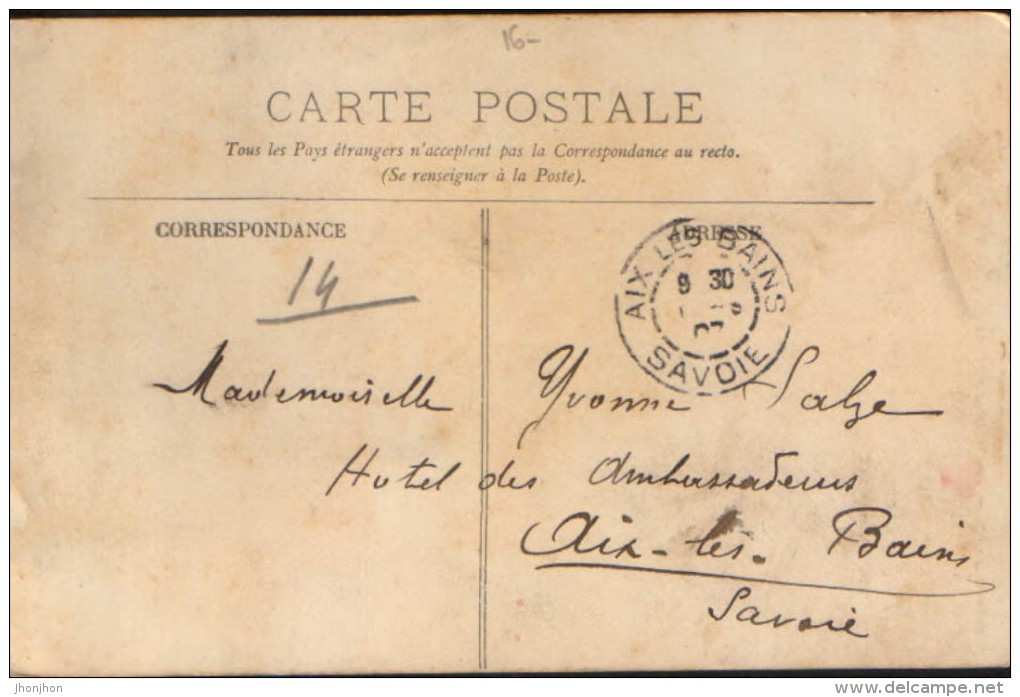 France - Carte Postale Circule En 1907- Ruffec - Les Beaux Rubans De Coiffes - 2/scans - Ruffec