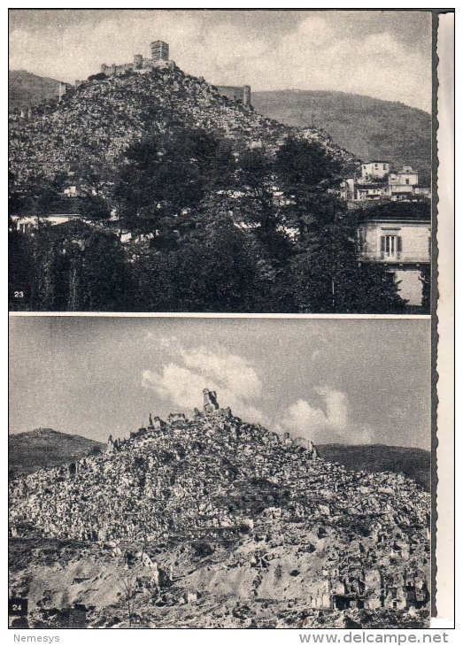 CASSINO PRIMA E DOPO IL BOMBARDAMENTO DEL 1943 FG NV SEE 2 SCANS - Altri & Non Classificati