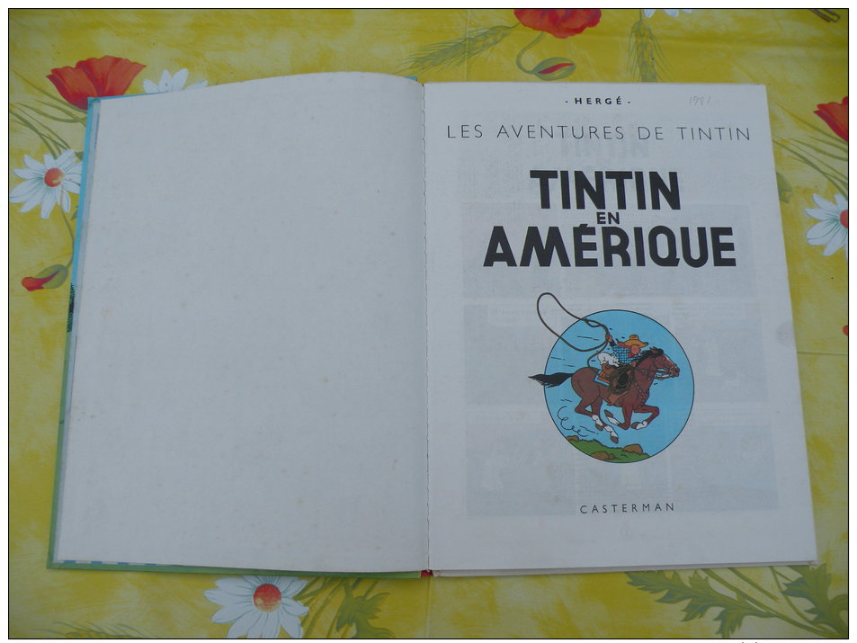 BD, LES AVENTURES DE TINTIN, Tintin En Amérique, 1981 Hergé - 62 Pages édit Casterman - Tintin