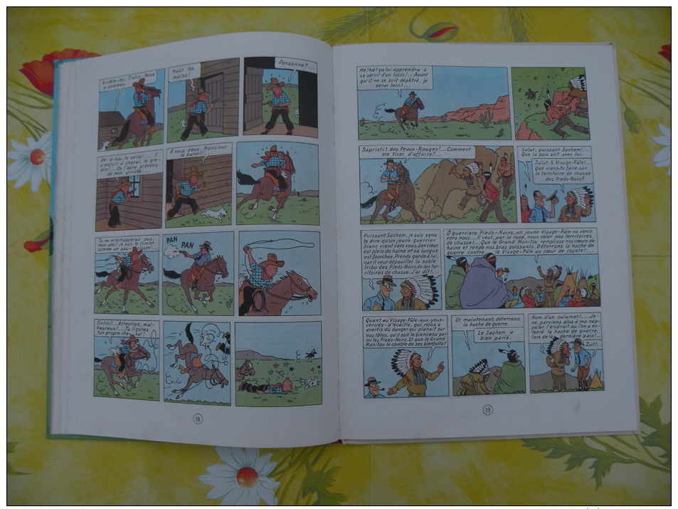 BD, LES AVENTURES DE TINTIN, Tintin en Amérique, 1981 Hergé - 62 pages édit Casterman