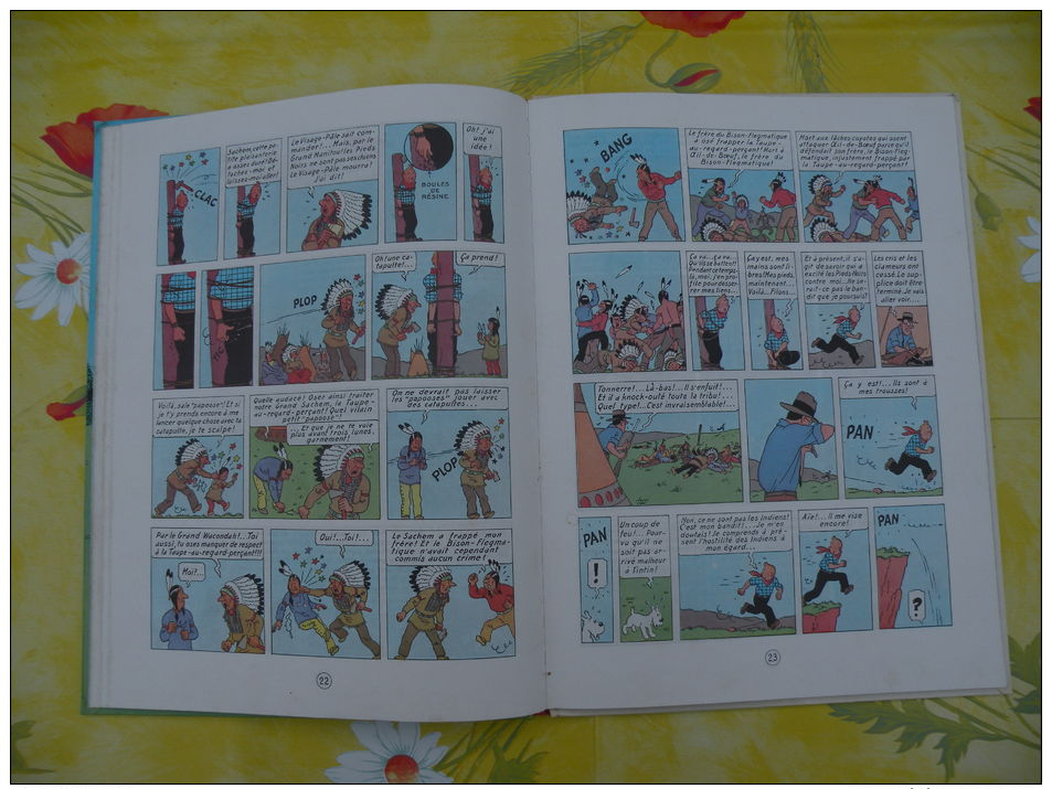 BD, LES AVENTURES DE TINTIN, Tintin en Amérique, 1981 Hergé - 62 pages édit Casterman