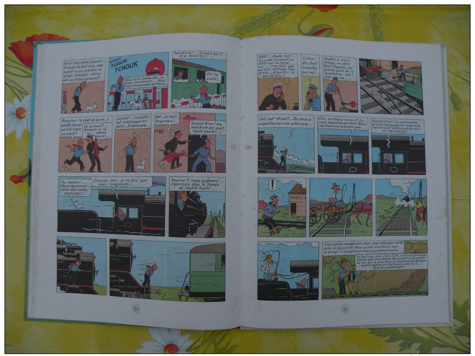 BD, LES AVENTURES DE TINTIN, Tintin en Amérique, 1981 Hergé - 62 pages édit Casterman