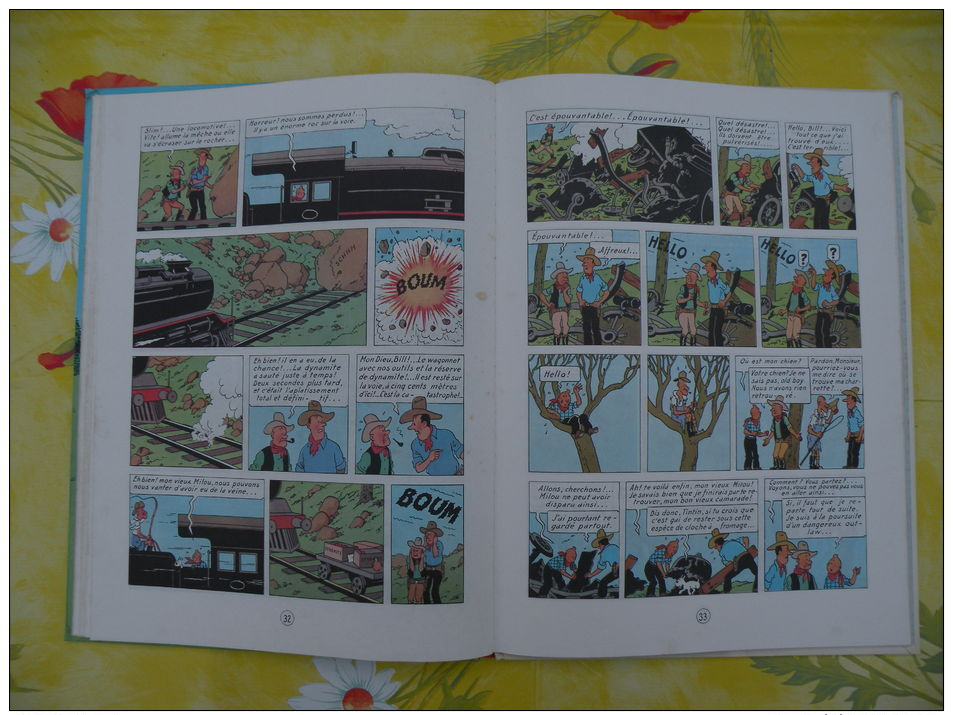 BD, LES AVENTURES DE TINTIN, Tintin en Amérique, 1981 Hergé - 62 pages édit Casterman