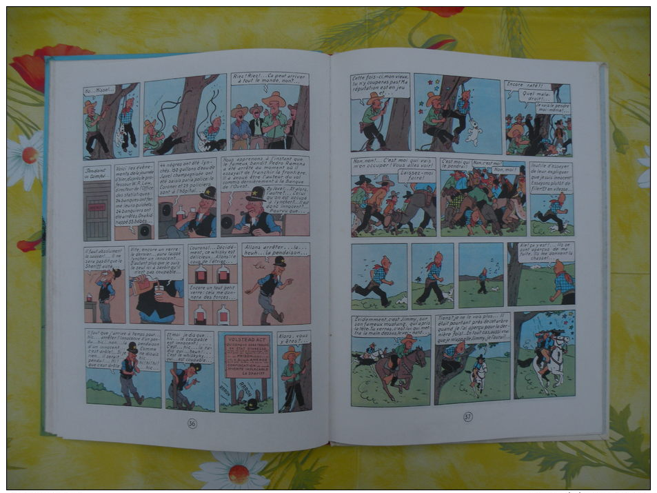 BD, LES AVENTURES DE TINTIN, Tintin en Amérique, 1981 Hergé - 62 pages édit Casterman