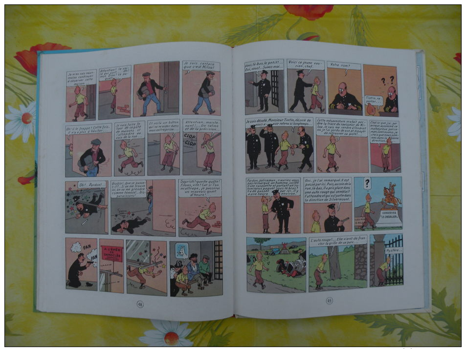 BD, LES AVENTURES DE TINTIN, Tintin en Amérique, 1981 Hergé - 62 pages édit Casterman