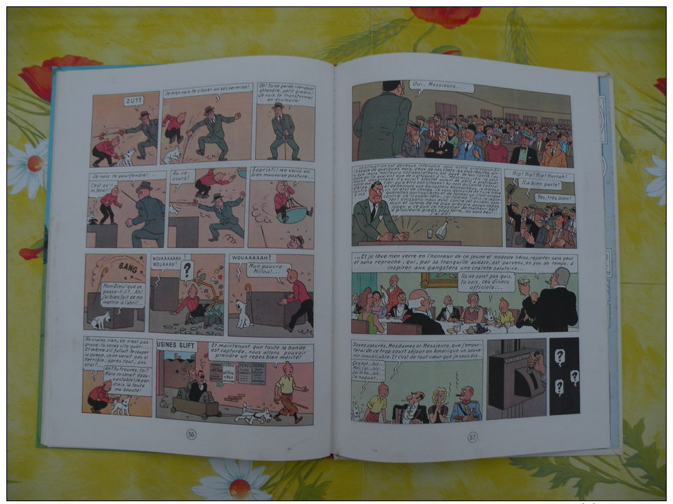 BD, LES AVENTURES DE TINTIN, Tintin en Amérique, 1981 Hergé - 62 pages édit Casterman