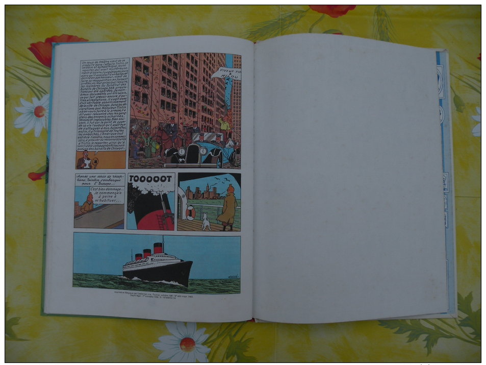 BD, LES AVENTURES DE TINTIN, Tintin en Amérique, 1981 Hergé - 62 pages édit Casterman