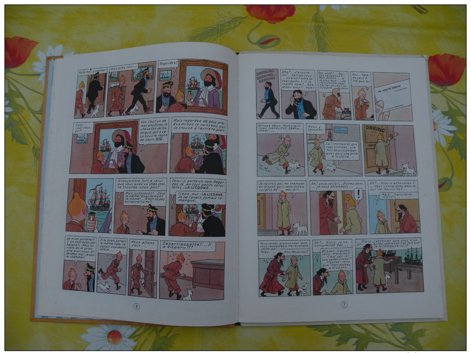 BD, LES AVENTURES DE TINTIN, Le Secret de la Licorne, 1981 Hergé - 62 pages édit Casterman