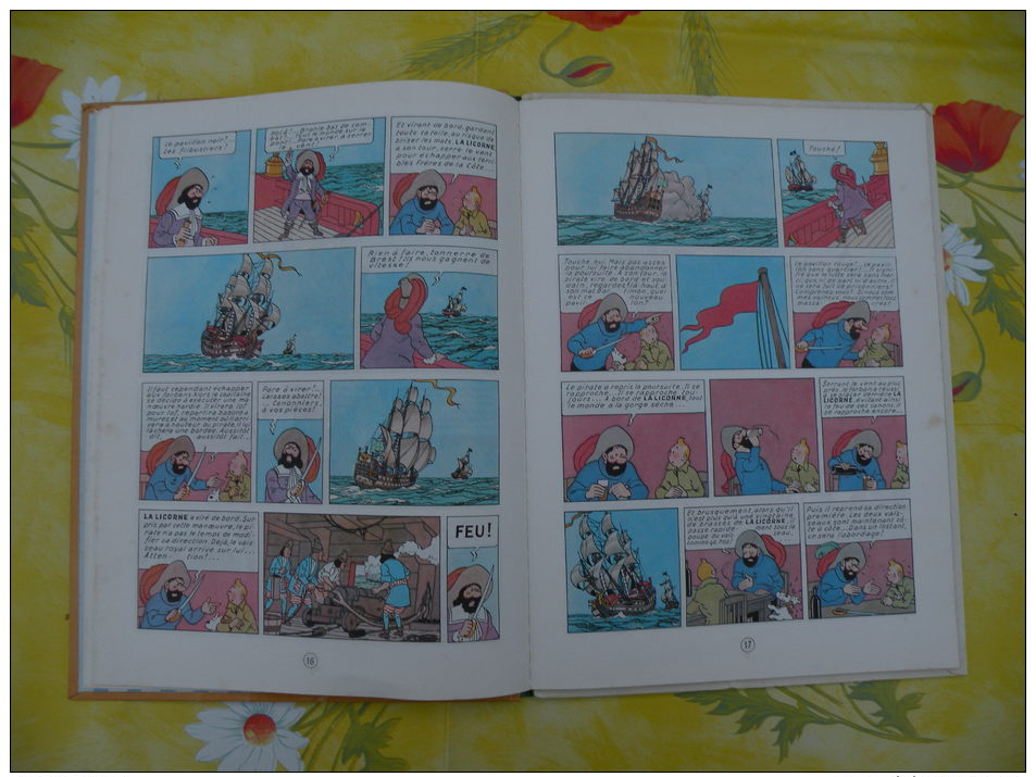 BD, LES AVENTURES DE TINTIN, Le Secret de la Licorne, 1981 Hergé - 62 pages édit Casterman