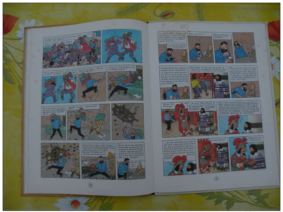 BD, LES AVENTURES DE TINTIN, Le Secret de la Licorne, 1981 Hergé - 62 pages édit Casterman