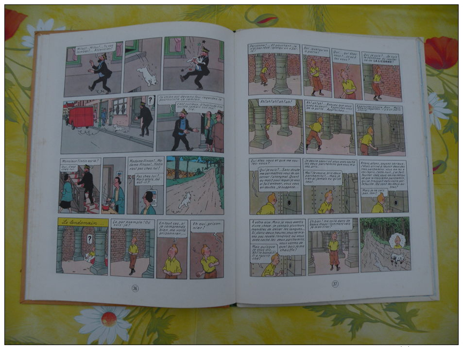 BD, LES AVENTURES DE TINTIN, Le Secret de la Licorne, 1981 Hergé - 62 pages édit Casterman