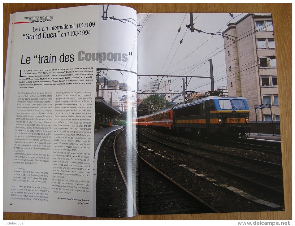 TRAIN MINIATURE N° 18 Chemins De Fer Rail Revue Modélisme Maquettisme SNCB NMBS Grand Ducal Tram Belge Gare Vicinaux - Modelbouw