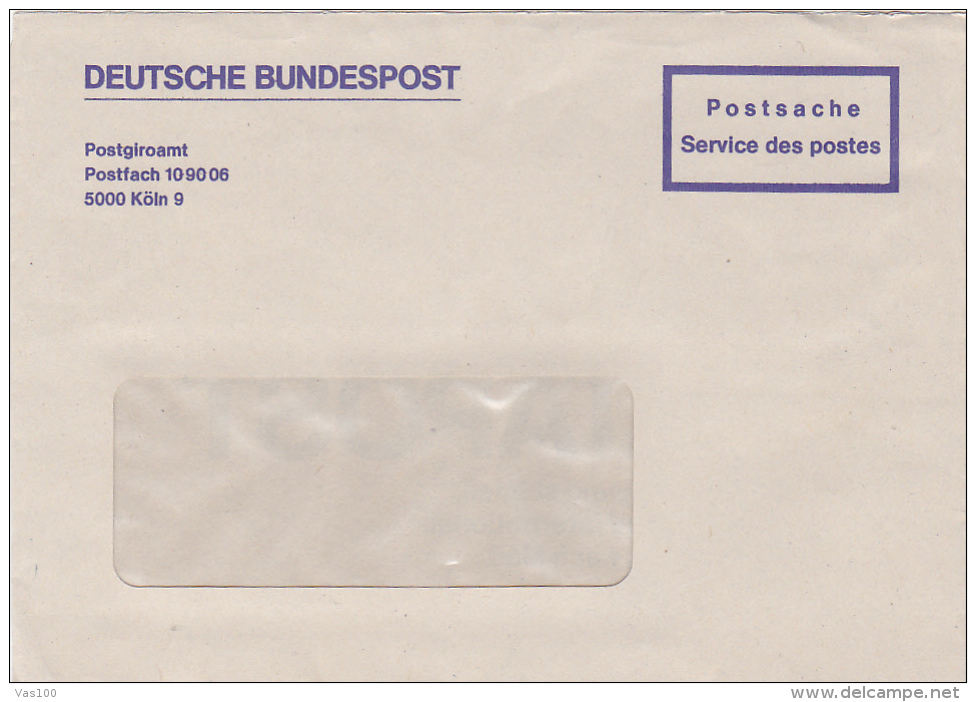 DEUTSCHE BUNDESPOT, POSTGIROAMT, COVER, KOLN - Sonstige & Ohne Zuordnung