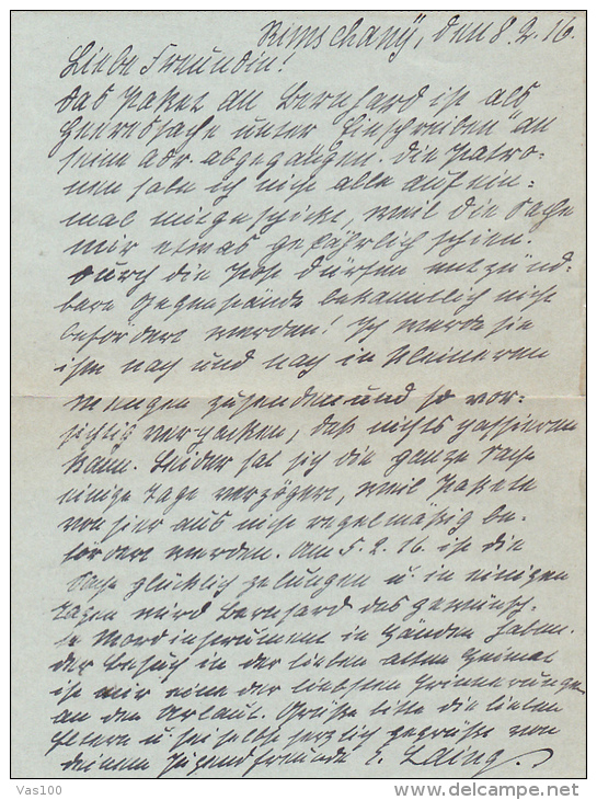 FELDPOFTBRIEF, K.D. FELDPOSTEXPED, 1916, WW1 - WW1