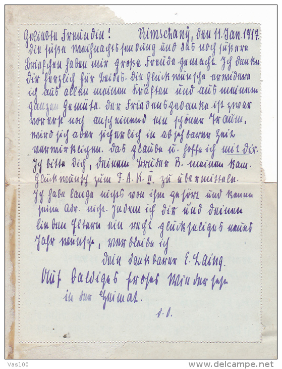 FELDPOFTBRIEF, K.D. FELDPOSTEXPED, FELDLAZARETT, BRIEF- STEMPEL, A LITLLE DAMAGED, 1916, WW1 - Guerre Mondiale (Première)