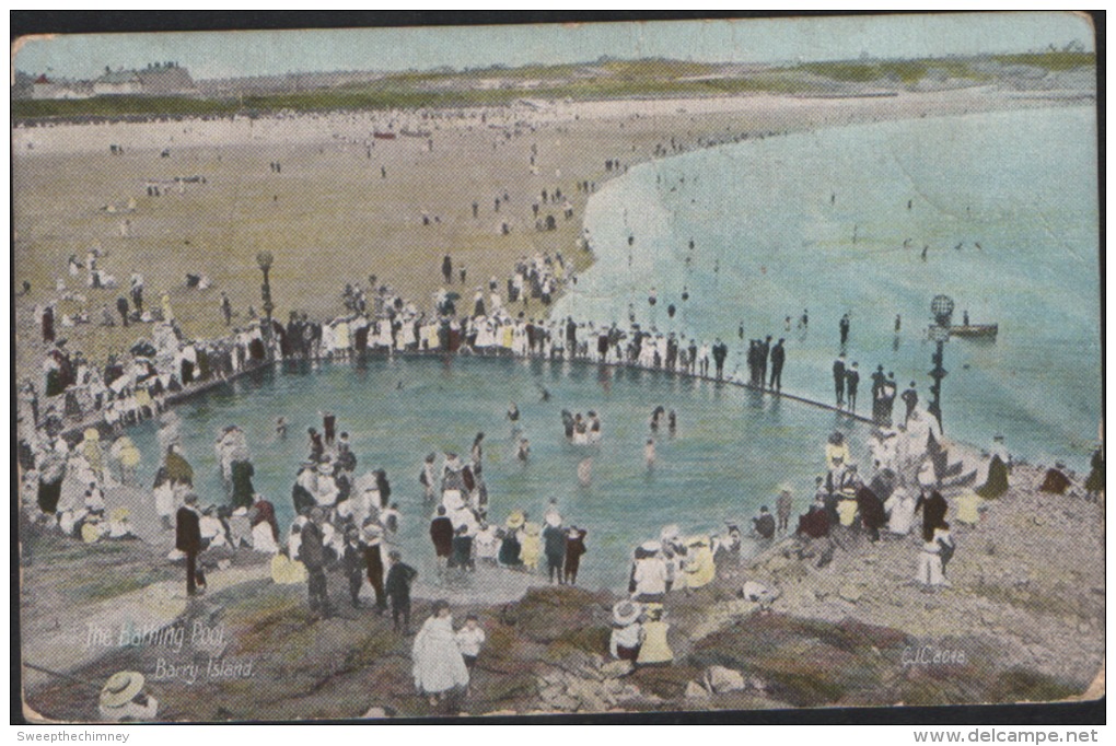 BARRY ISLAND  CHILDREN'S BATHING POOL Used Wales Pc - Glamorgan