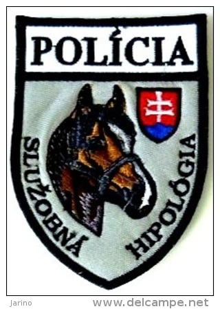 Police Slovaque - Slovakia, écussons Tissu-Patches,Professionnel Gendarmerie - Hippologie, SWAT - RIOT Unit, - Polizei