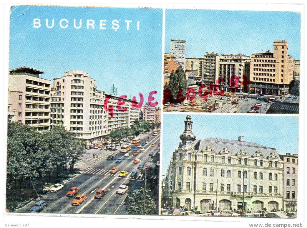 ROUMANIE - BUCAREST - BUCURESTI- BOULEVARD NICOLAE BALCESCU - LA RUE CIMPINEANU ION- HOTEL CONTINENTAL - Rumänien
