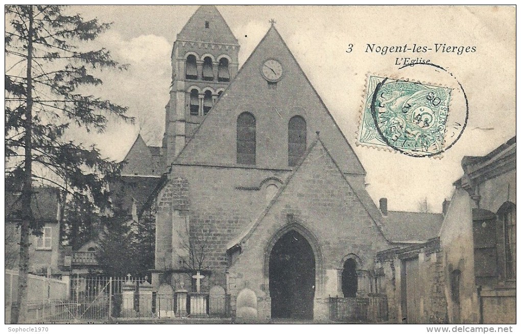 PICARDIE - 60 - OISE - NOGENT SUR OISE -  Les Vierges - L'église - Nogent Sur Oise