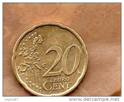 PIECE DE 20 CENTIMES D'EURO AUTRICHE 2007 - Autriche