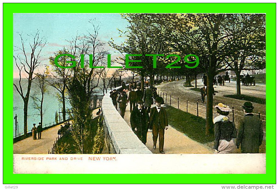 NEW YORK CITY, NY - RIVERSIDE PARK AND DRIVE - UNDIVIDED BACK - ANIMATED - - Parques & Jardines