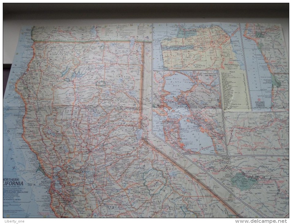 SOUTHERN CALIFORNIA ( Atlas Plate 69 National Geographic ) Scale : 1,647,360 Or 26 Miles To The Inch / Anno 1966 ! - Wereld