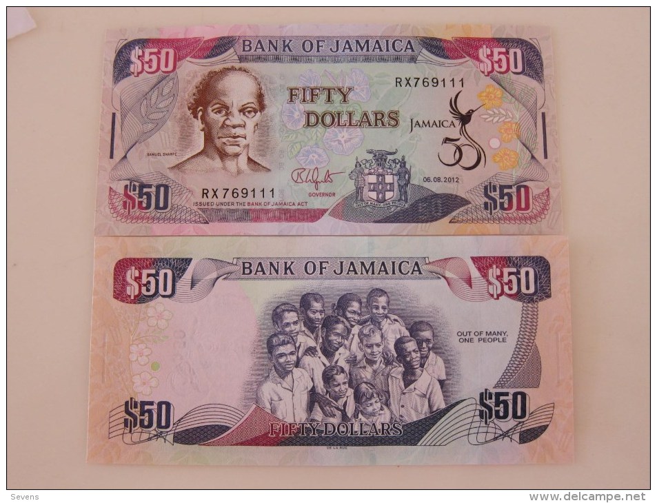 Bank Of Jamaica,2012,50 Dollars, Last 3 Serial Number Specially With 111 - Jamaica