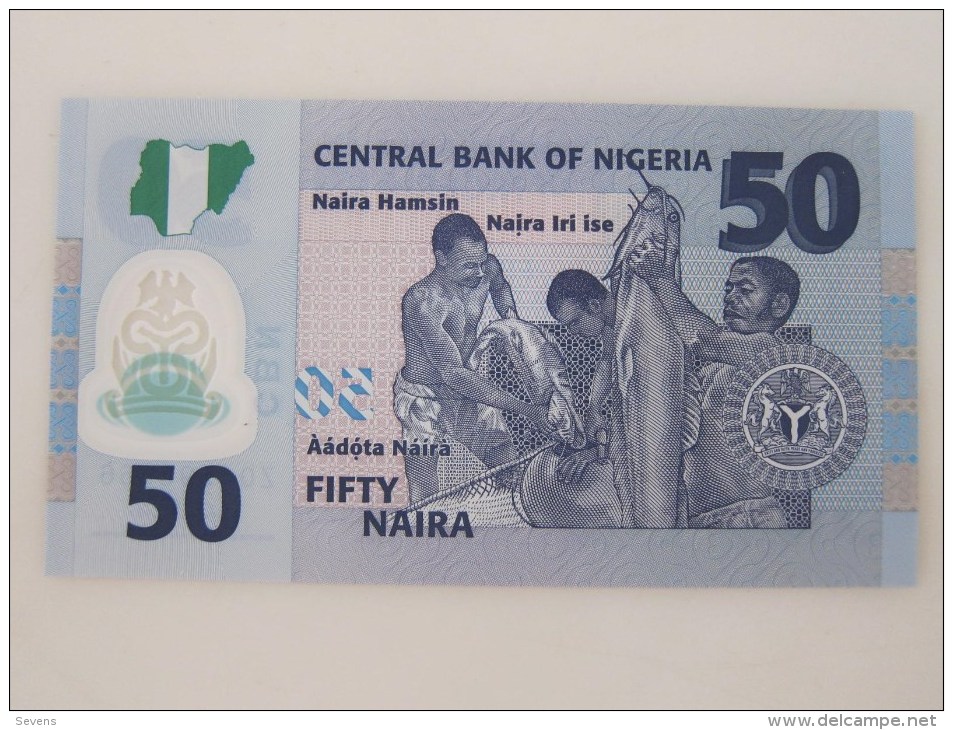 2009 Central Bank Of Nigeria,50 Naira Plastic Note, Last 4 Serial Number Specially With 6666 - Nigeria