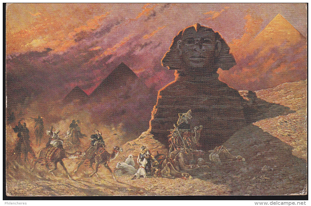 CPA - (Egypte) Le Sphynx Au Simoun - Sphinx