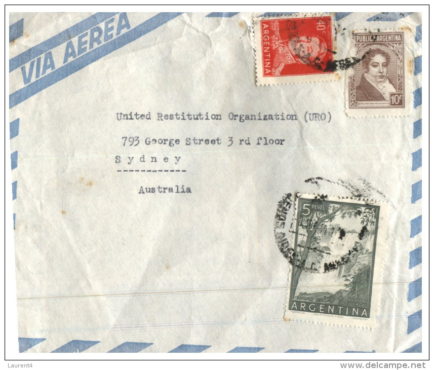(PF 818) Argentina To Australia Air Mail Letter - 1960 ? - Covers & Documents
