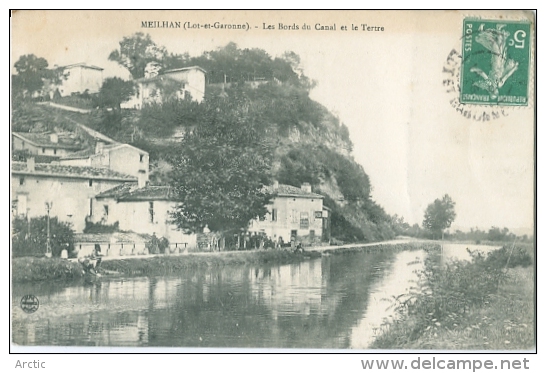 Meilhan Les Bords Du Canal Et Le Tertre - Meilhan Sur Garonne