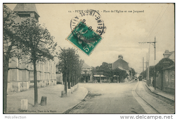 76 LE PETIT QUEVILLY / La Place De L'Eglise Et La Rue Jacquard / - Le Petit-quevilly