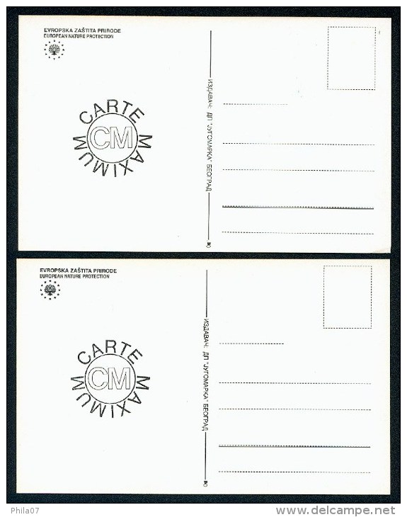 Yugoslavia 2000. Maximum Cards - ´Europska Zastita Prirode. - European Nature Protection' - Maximumkarten