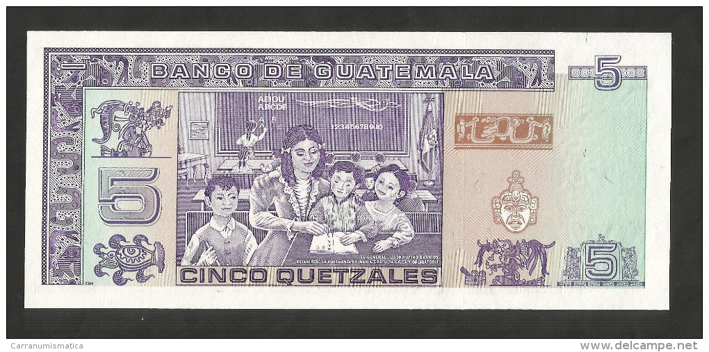 [NC] GUATEMALA - BANCO De GUATEMALA - 5 QUETZALES (1990) - Guatemala