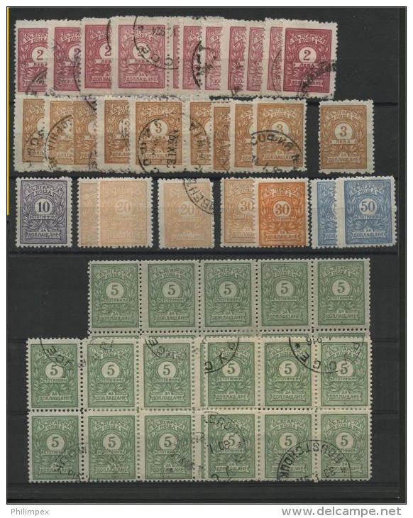 BULGARIA, NICE LOT MOSTLY CLASSIC POSTAGE DUES CV €2440+