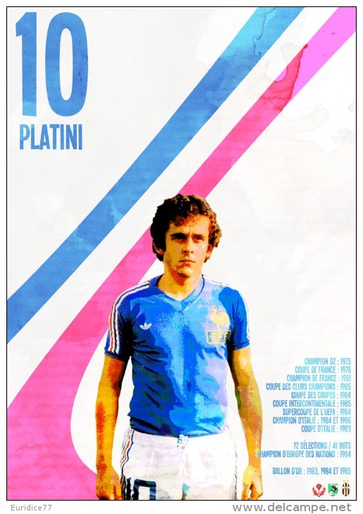 CARTEL AFFICHE REPRODUCTION - MICHEL PLATINI SIZE:22X16 CM. APROX. - Afiches