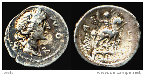 [DO] ROMANE REPUBBLICANE - Fam. Aemilia DENARIO[Denier] (Argento / Argent) - Republic (280 BC To 27 BC)