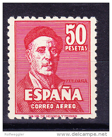 Spanien - 1947 - Luftpost Mi.# 948 * Minime Erstfalzspur Sauber Zentriert - Neufs