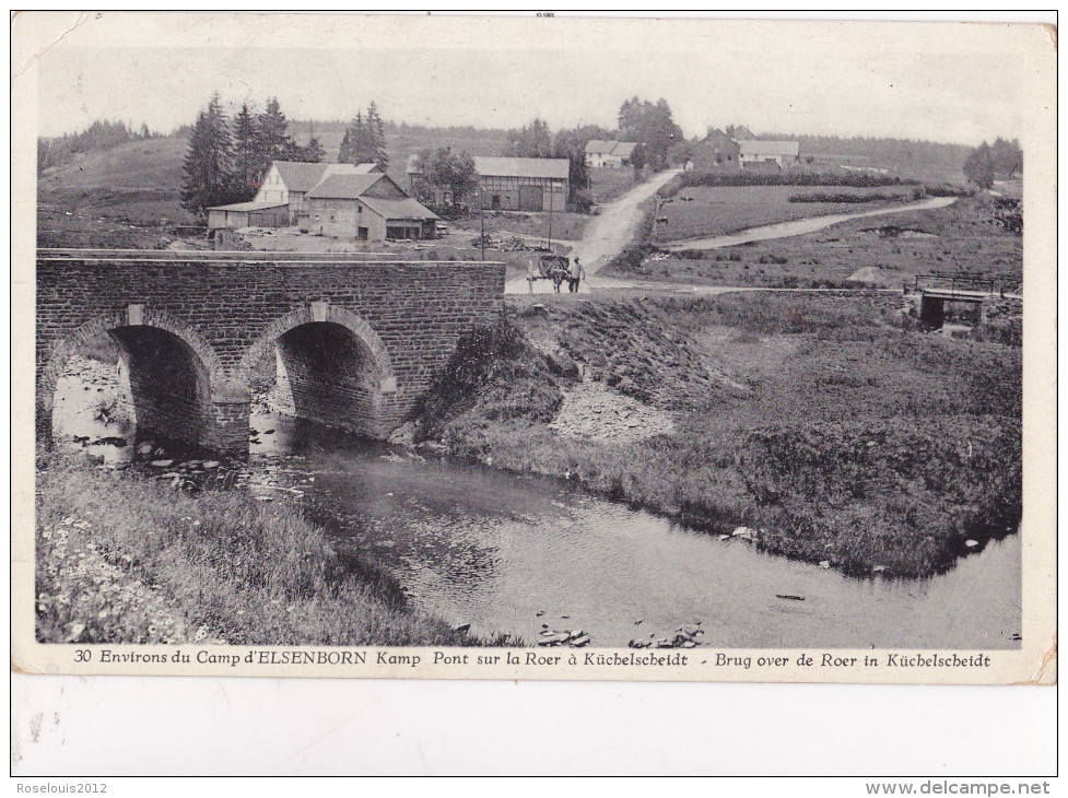 KUCHELSCHEIDT (ELSENBORN) : Pont Sur La Roer - Elsenborn (camp)