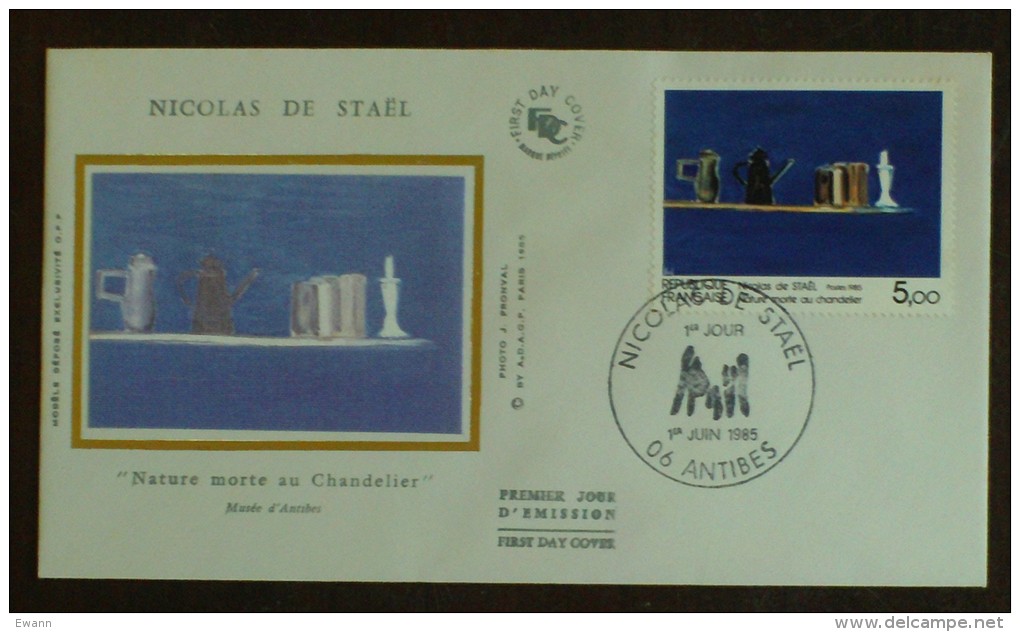 FDC 1985 - YT N°2364 - Nicolas De STAEL - ANTIBES - 1980-1989