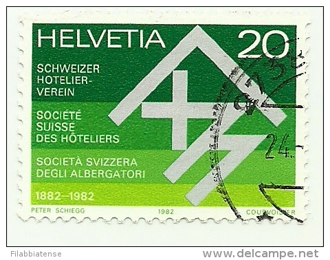 1982 - Svizzera 1143 Società Albergatori C3336, - Gebraucht