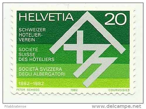 1982 - Svizzera 1143 Società Albergatori C3337, - Ungebraucht