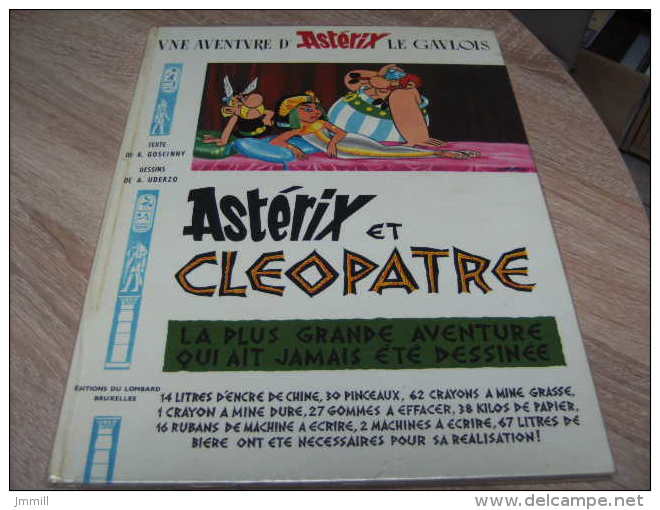 Asterix : Edition Originale Au Menhier : Asterix Et Cleopatre 3ème Trimestre 1965 Edition Lombard - Astérix