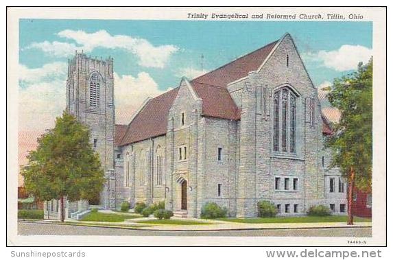 Ohio Tiffin Trinity Evangelical And Reformed Church 1952 Albertype - Sonstige & Ohne Zuordnung