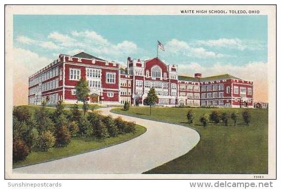 Ohio Toledo Waite High School 1940 Albertype - Toledo