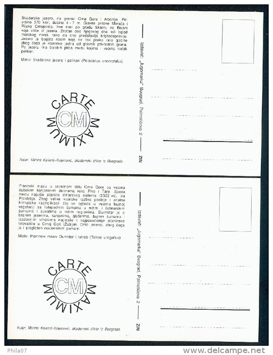 Yugoslavia 1992. Maximum Cards - 'Zastita Prirode´ - Maximum Cards