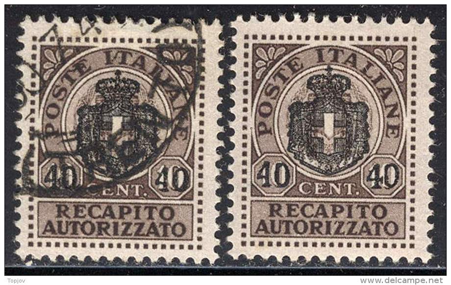 ITALIA - LUOGOTENENZA  - OVP. RECAPITO Autoriz.  - Mint+used - 1945 - Autorisierter Privatdienst