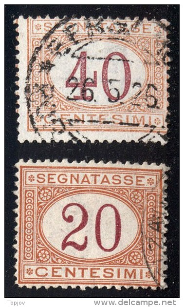 ITALIA - REGNO  - SEGNATASSE  LOT.  - S.8+22 - 1870 - Postal Parcels