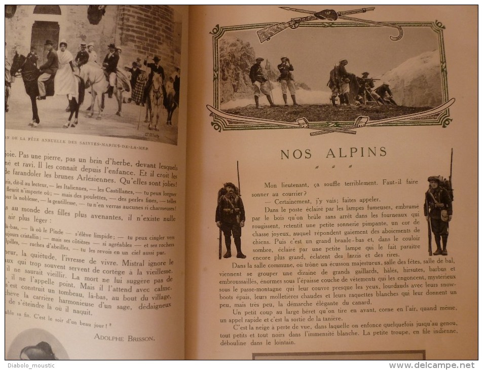 1914 Agenda PLM (Mt-Blanc; Alpins;Midi-MISTRAL-Montagnes; Lithos(Adenot,VENISE,R. Péan,Brun,Lessieux,Tauzin ..) nomb PUB